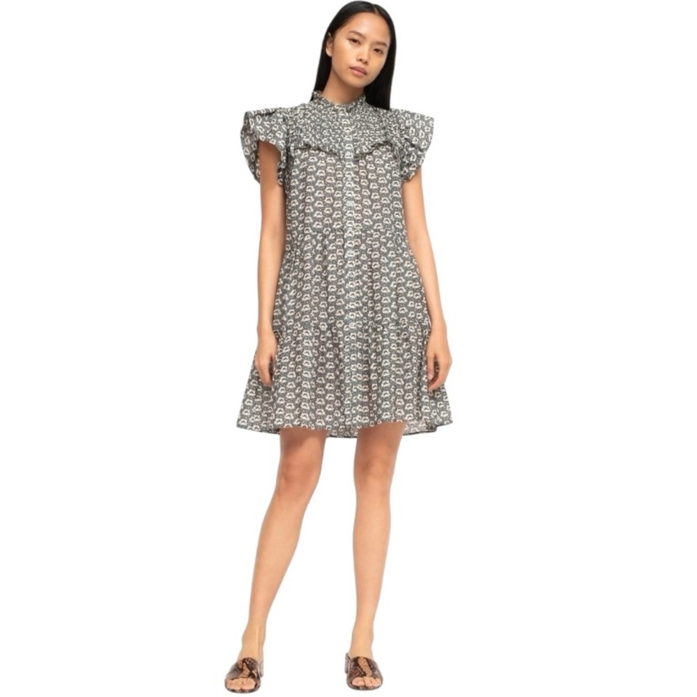 Sea Amalia Button Down Tunic/Dress - Sage